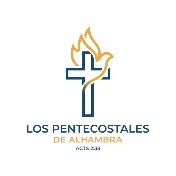 Los Pentecostales De Alhambra — cross, dove, and flame emblem